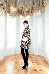 ABRIGO TERCIOPELO BLANCO