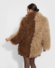 ABRIGO TIBETLAMB DOS COLORES