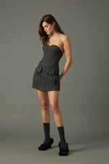 FALDA MINI DIPLOMÁTICA CRISTALES