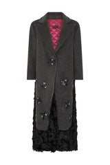 ABRIGO LARGO CRISTALES