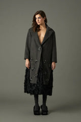 ABRIGO LARGO CRISTALES