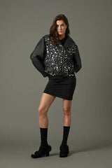 CHAQUETA CUERO ESPEJOS