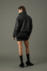 CHAQUETA CUERO ESPEJOS