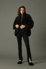 CAZADORA MARRON PIEL REVERSIBLE