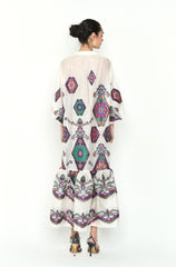 VESTIDO BLANCO ESTAMPADO