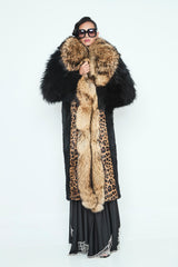 ABRIGO PELO ANIMAL PRINT