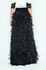 FALDA LARGA PLUMAS