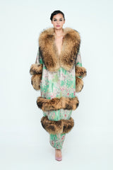 ABRIGO JACQUARD CON PELO