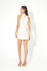 VESTIDO HALTER BORDADO