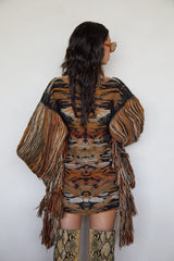PONCHO JACQUARD FLECOS