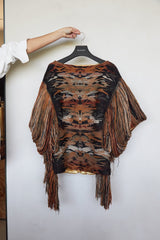 PONCHO JACQUARD FLECOS