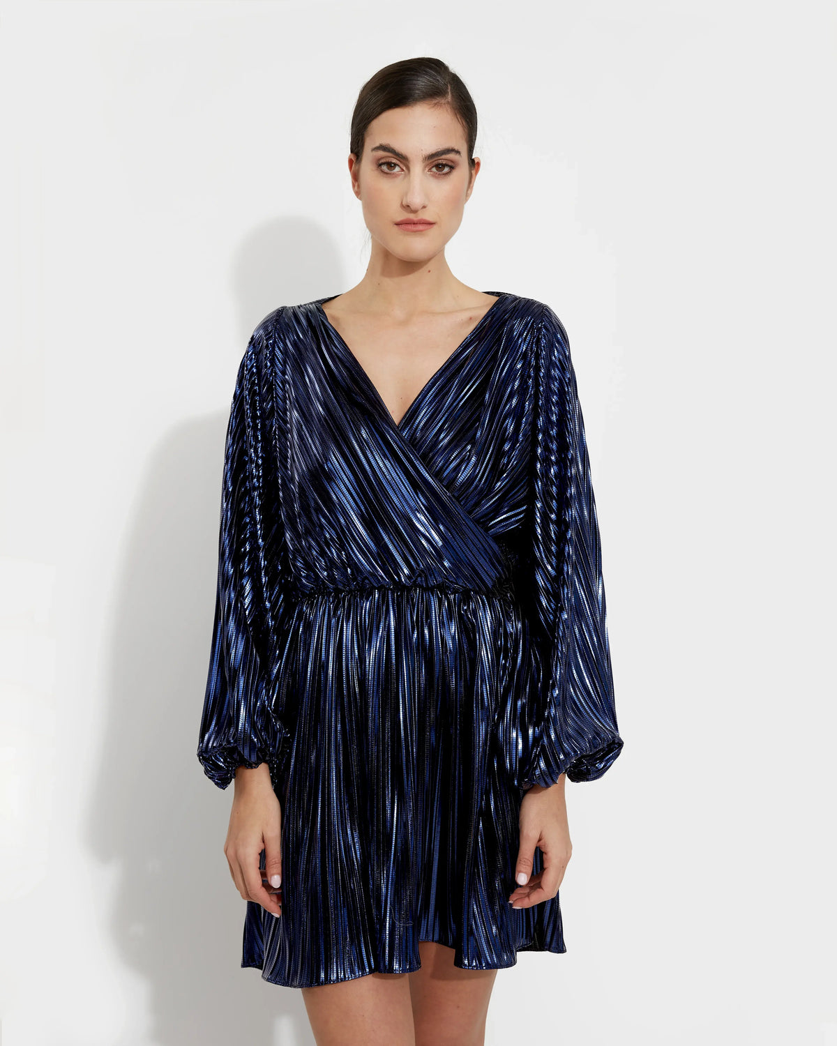 VESTIDO PLISADO BRILLO