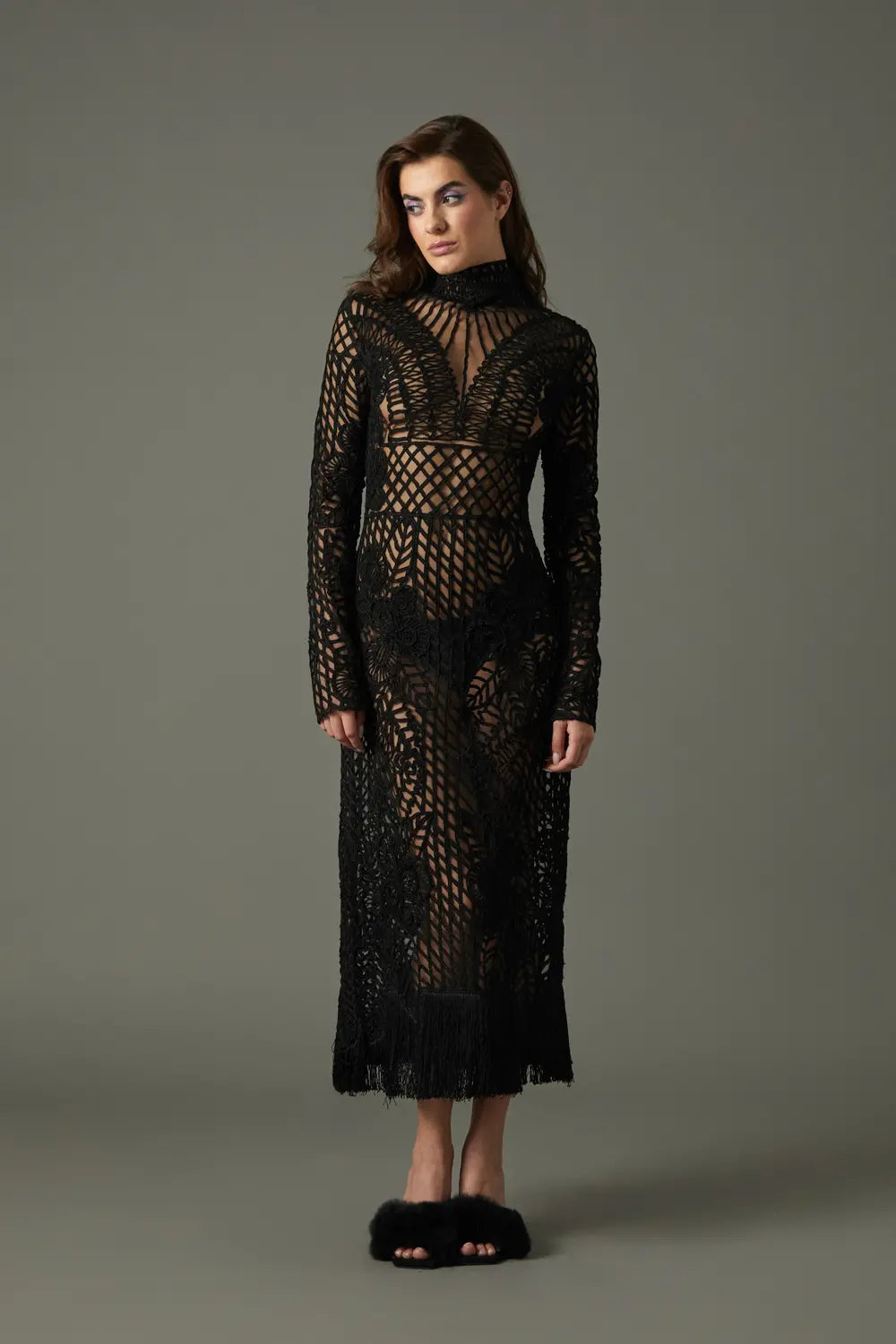 VESTIDO FLECOS