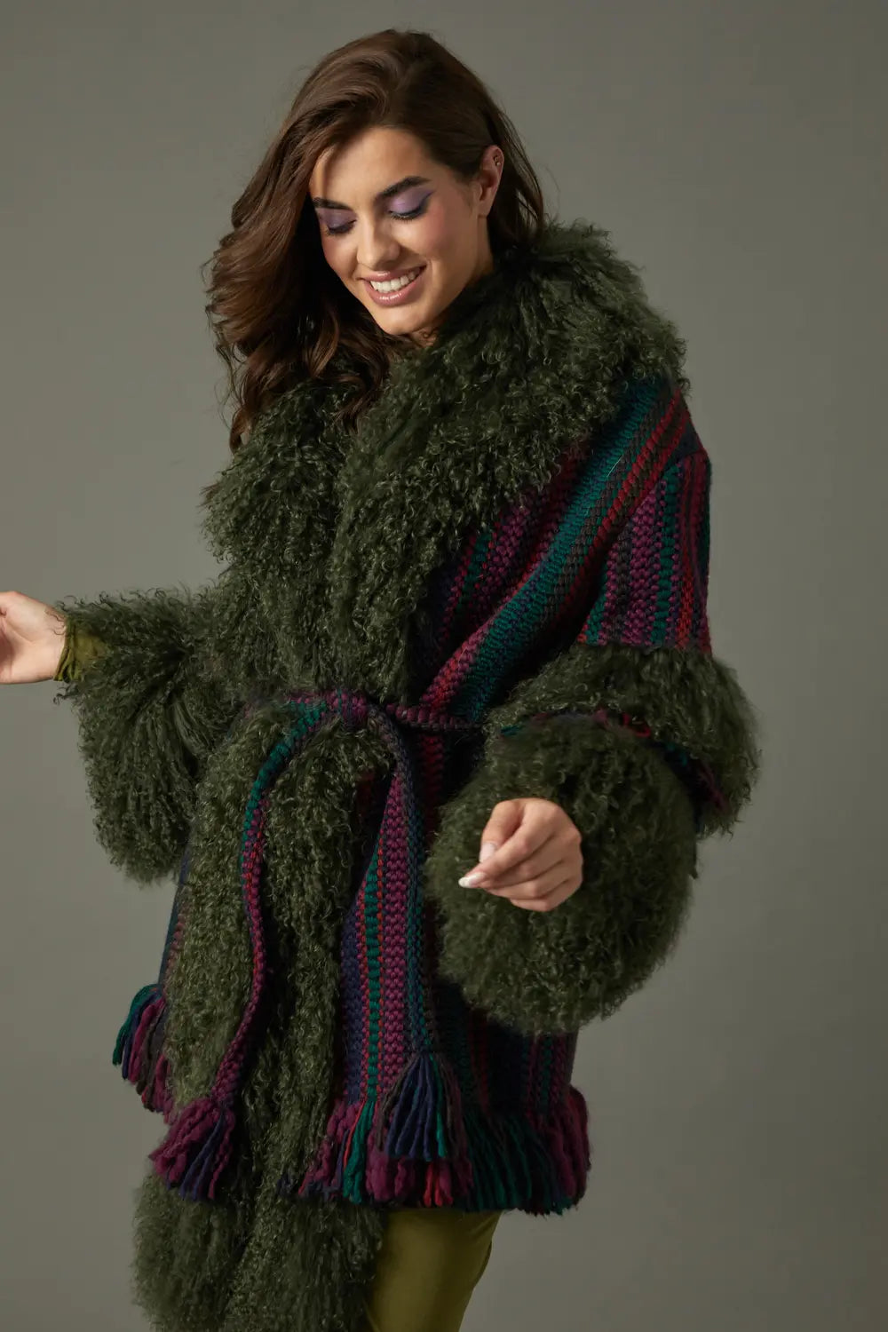 ABRIGO 3/4 LANAS