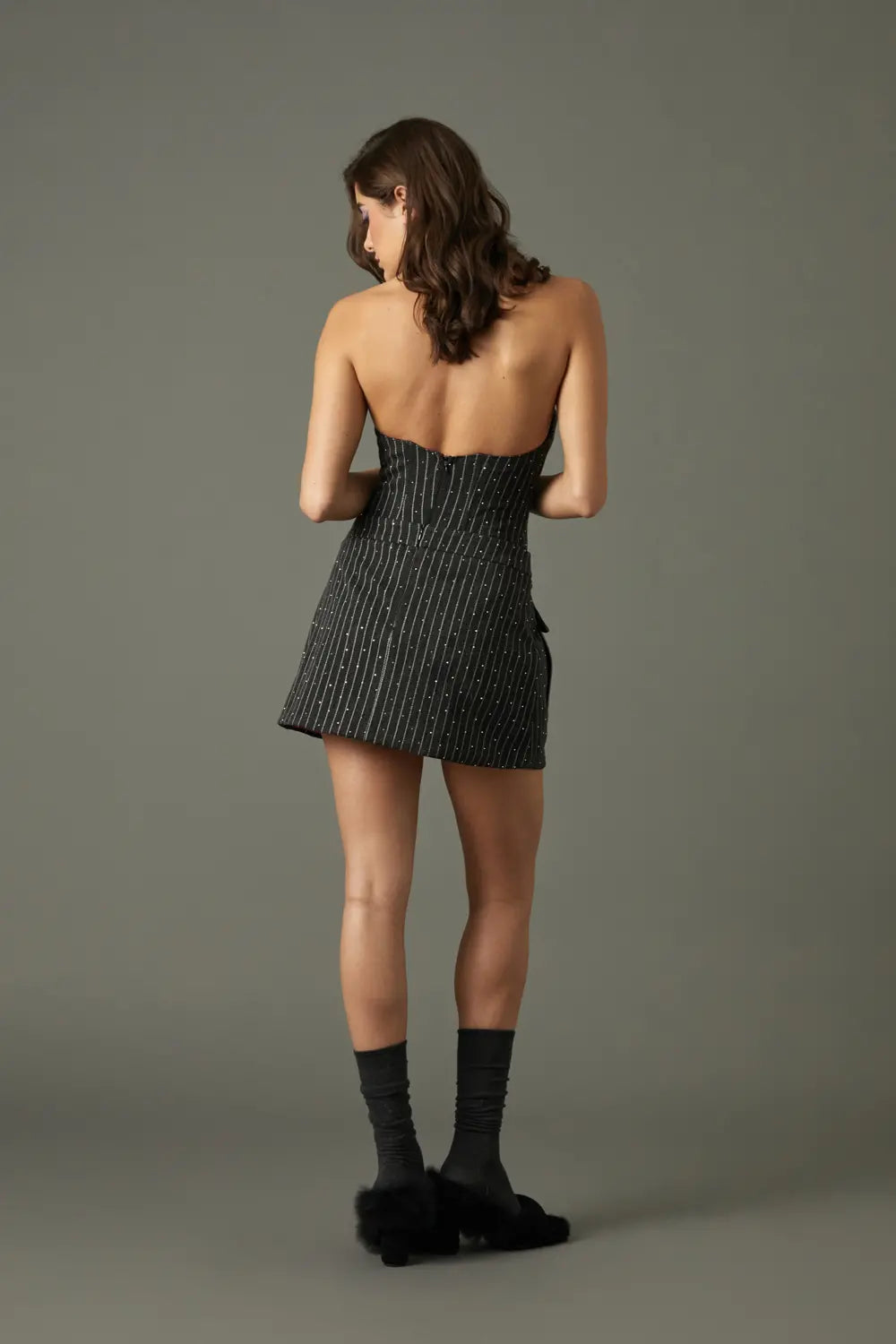 FALDA MINI DIPLOMÁTICA CRISTALES