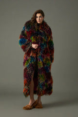 ABRIGO TIBET MULTICOLOR
