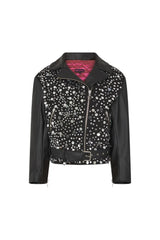 CHAQUETA CUERO ESPEJOS