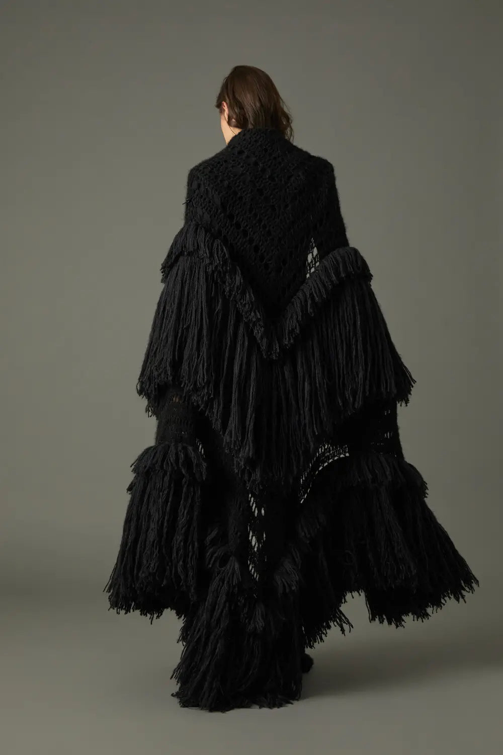 MAXI PONCHO NEGRO