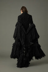 MAXI PONCHO NEGRO