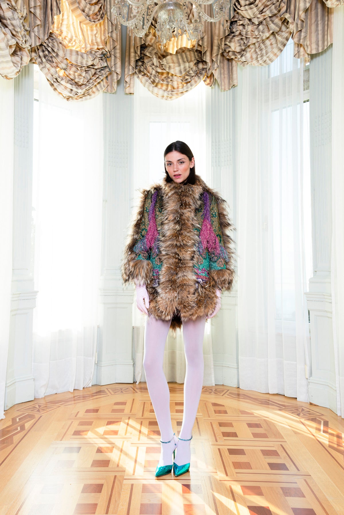 ABRIGO LUREX COLORES