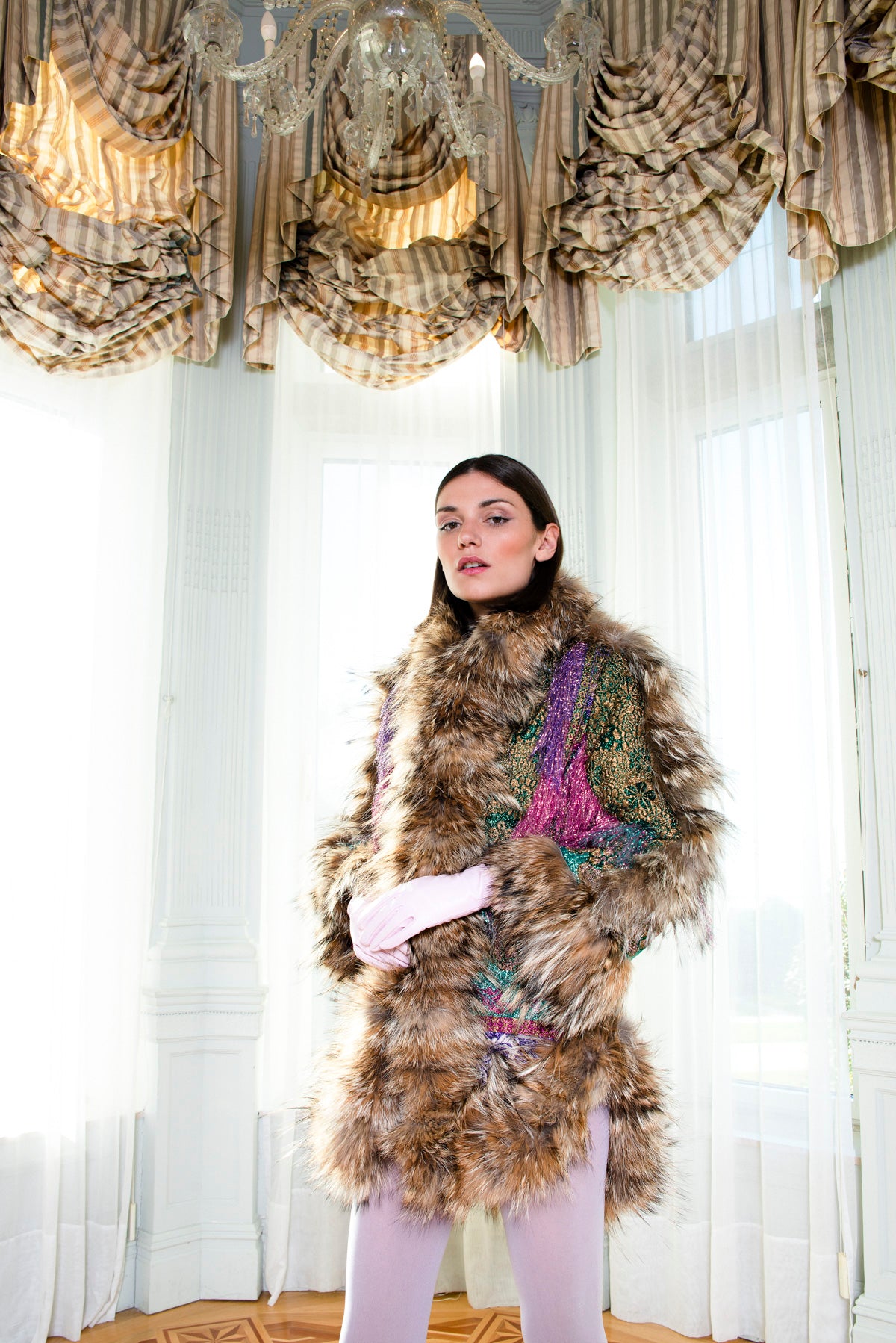 ABRIGO LUREX COLORES