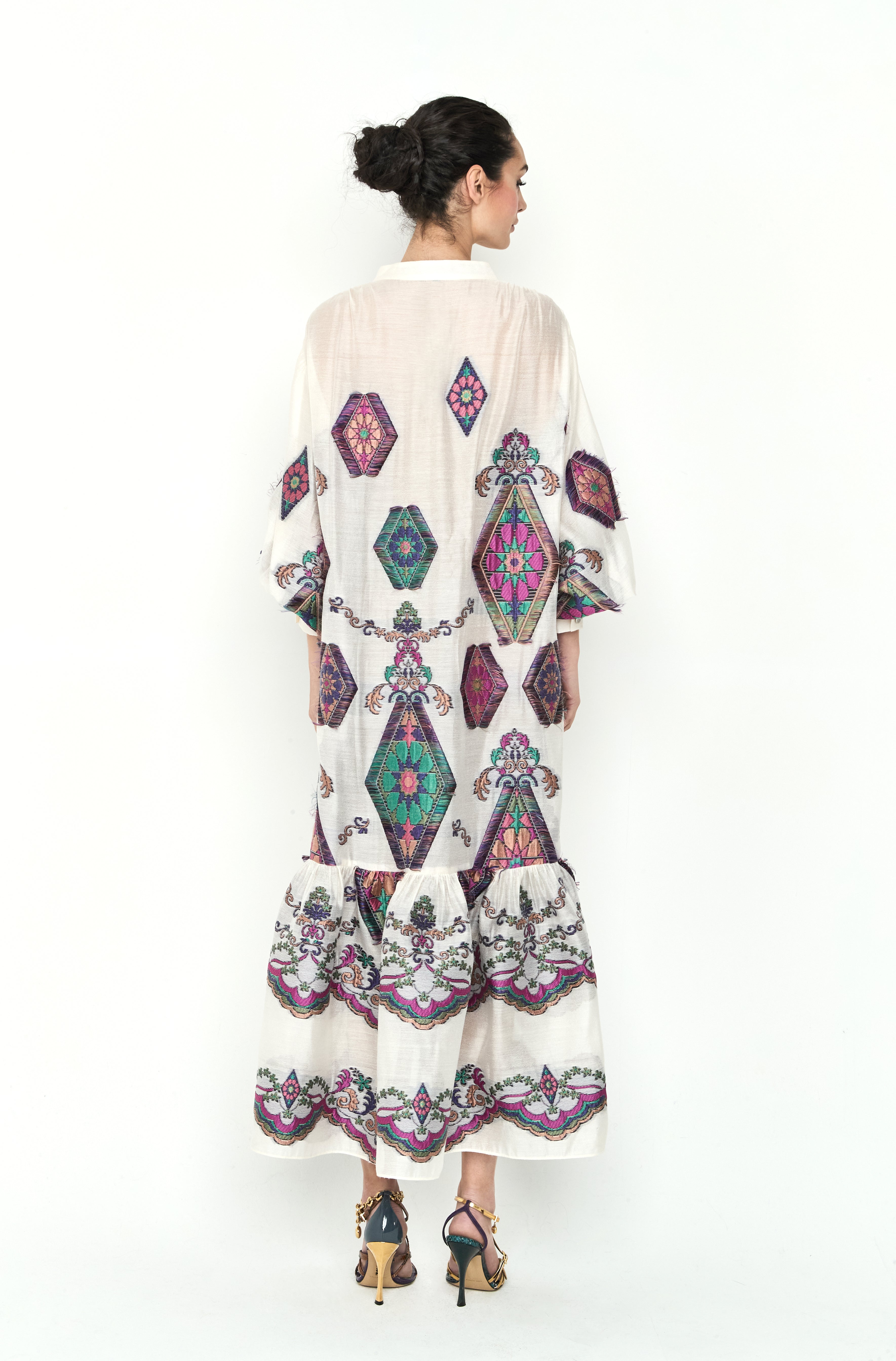 VESTIDO BLANCO ESTAMPADO