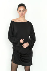 VESTIDO NEGRO PUNTO