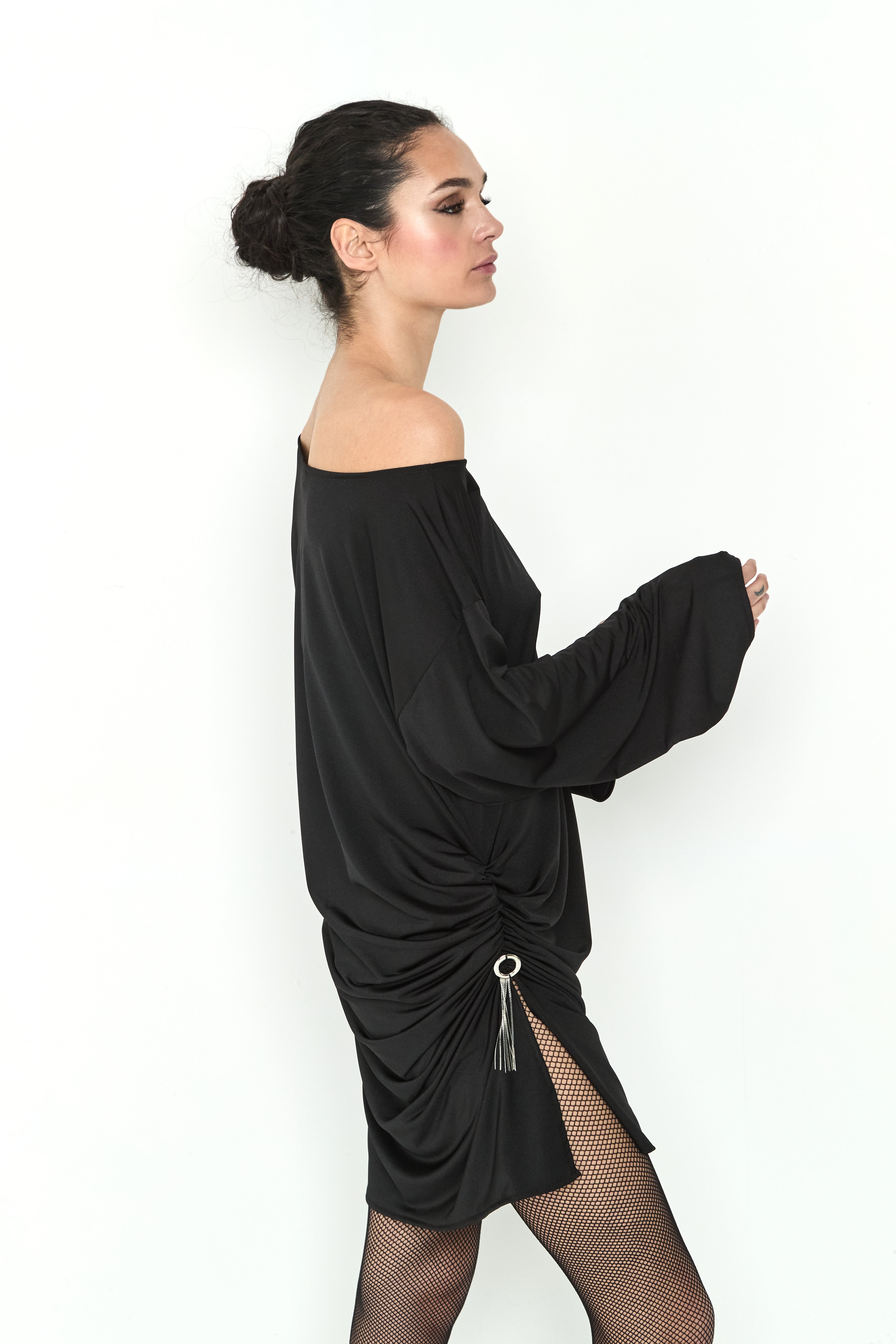 VESTIDO NEGRO PUNTO