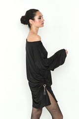 VESTIDO NEGRO PUNTO