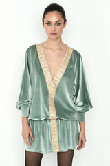 VESTIDO CORTO CENEFAS