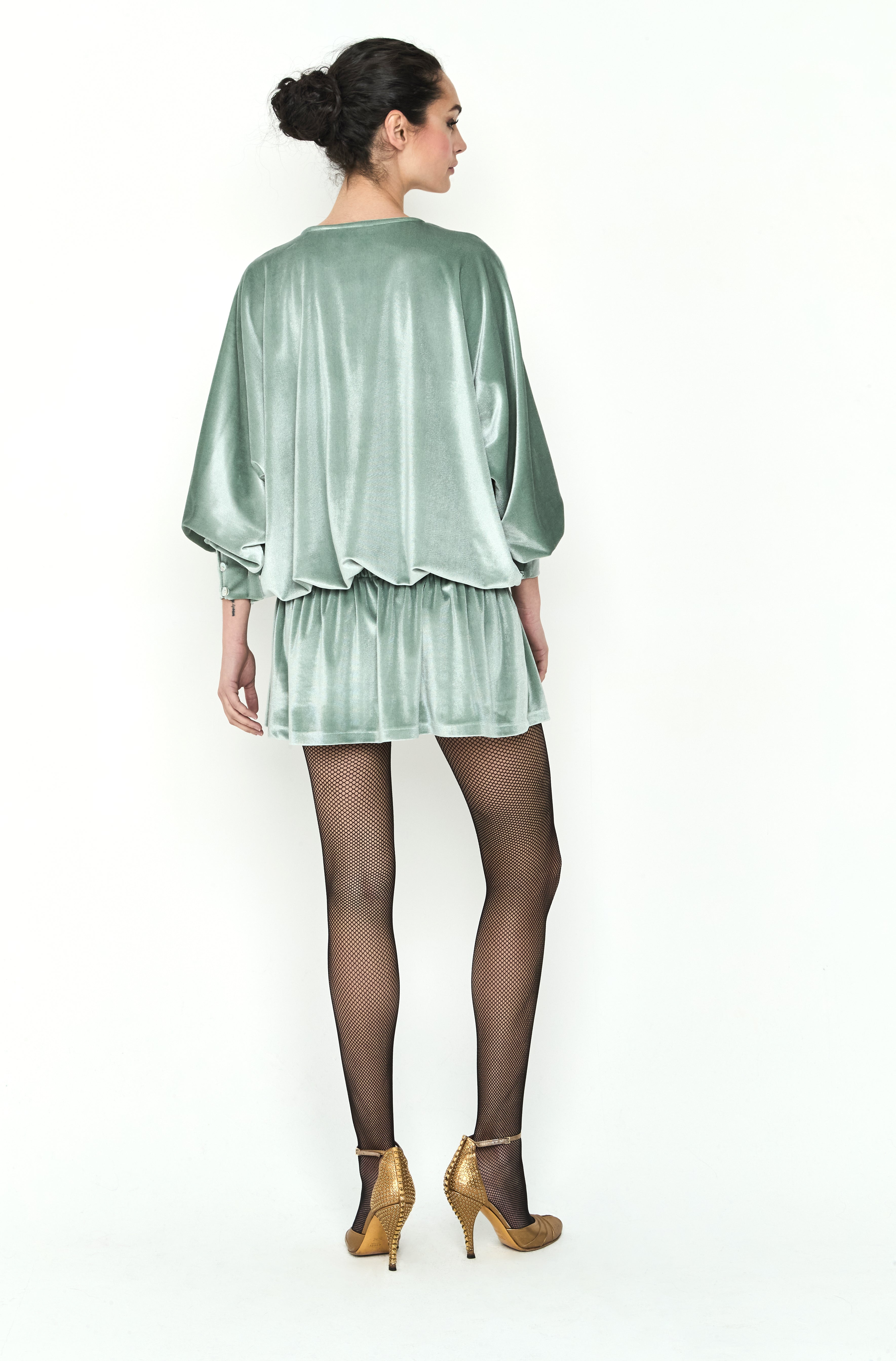 VESTIDO CORTO CENEFAS