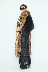 ABRIGO PELO ANIMAL PRINT