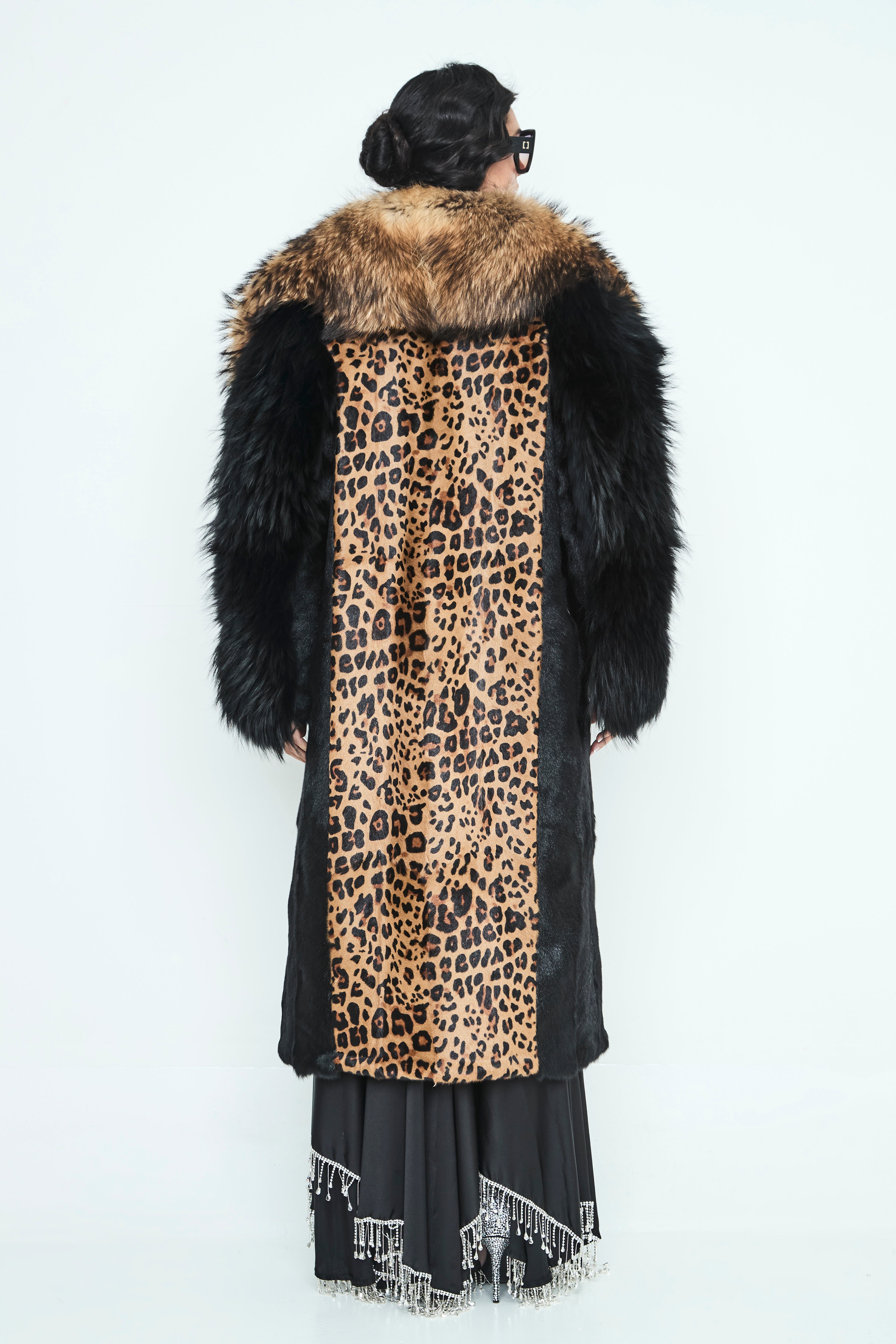 ABRIGO PELO ANIMAL PRINT