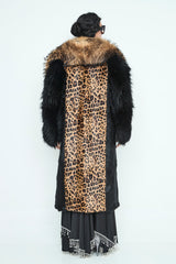 ABRIGO PELO ANIMAL PRINT