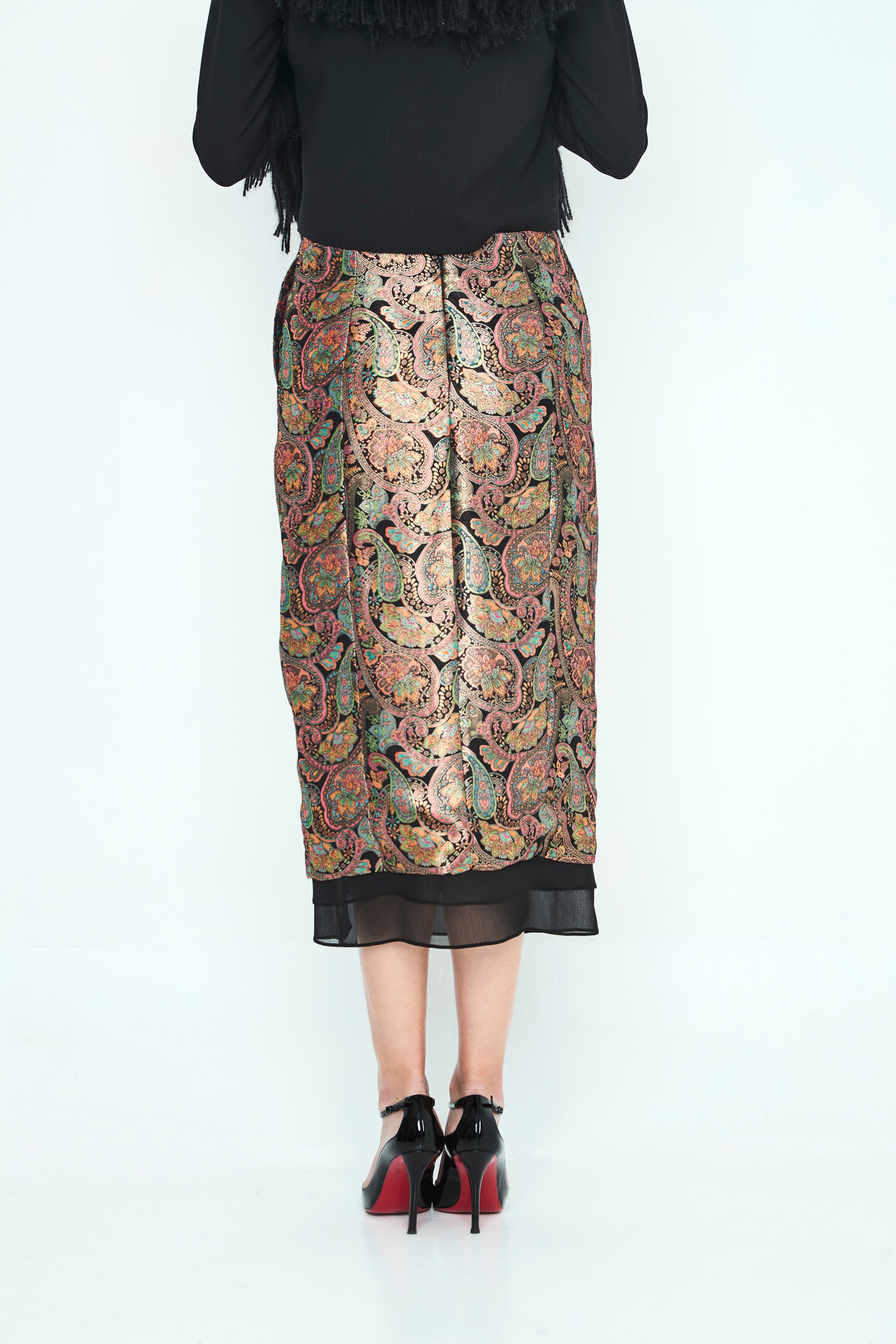 FALDA LÁPIZ PAISLEY