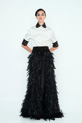 FALDA LARGA PLUMAS