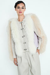 CHAQUETA CUERO PELO