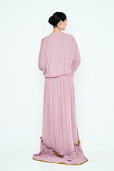 VESTIDO BAMBULA ROSA Y VERDE