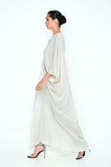 VESTIDO BLANCO DRAPEADO