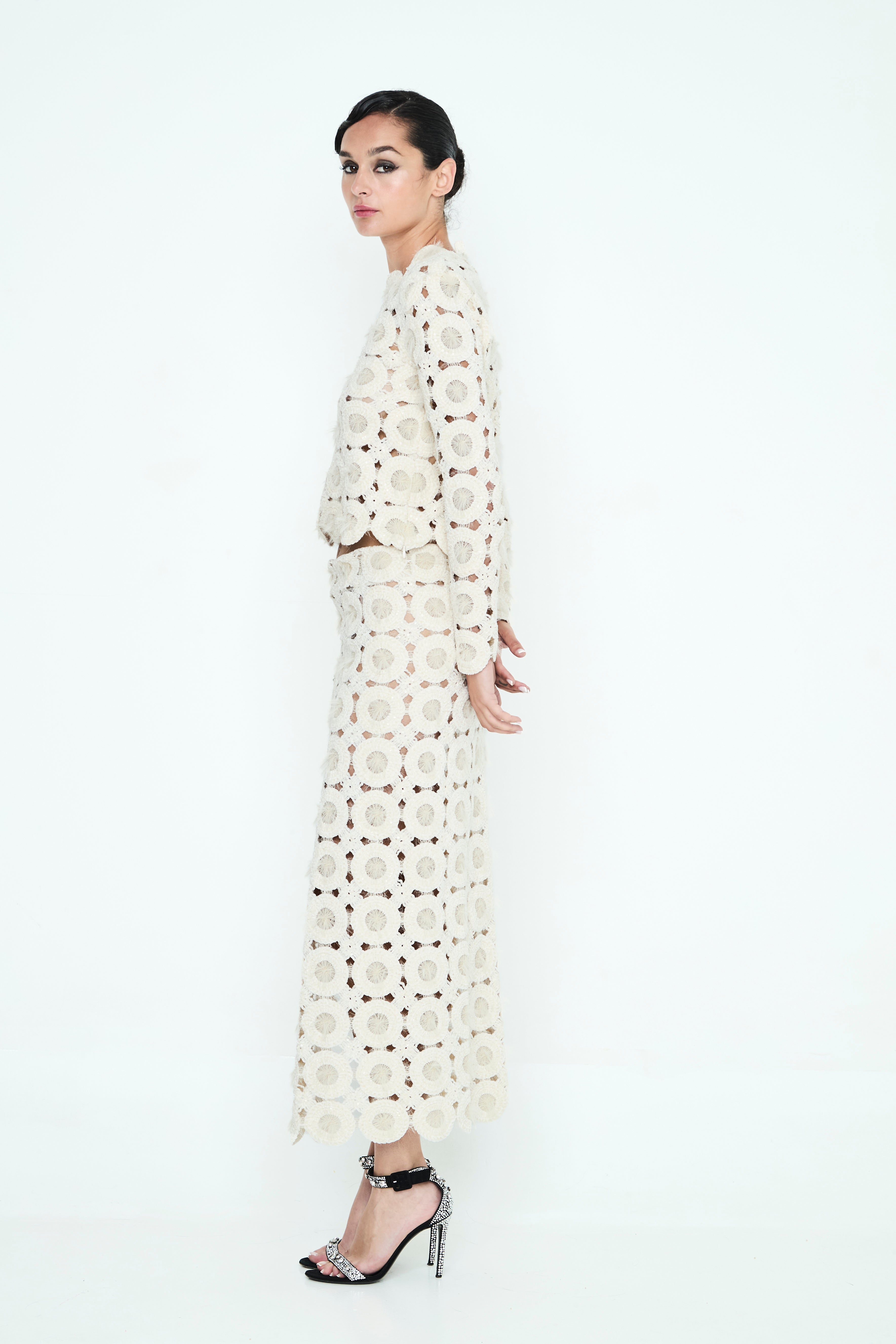 FALDA BLANCA CROCHET