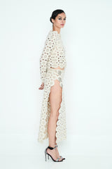 FALDA BLANCA CROCHET