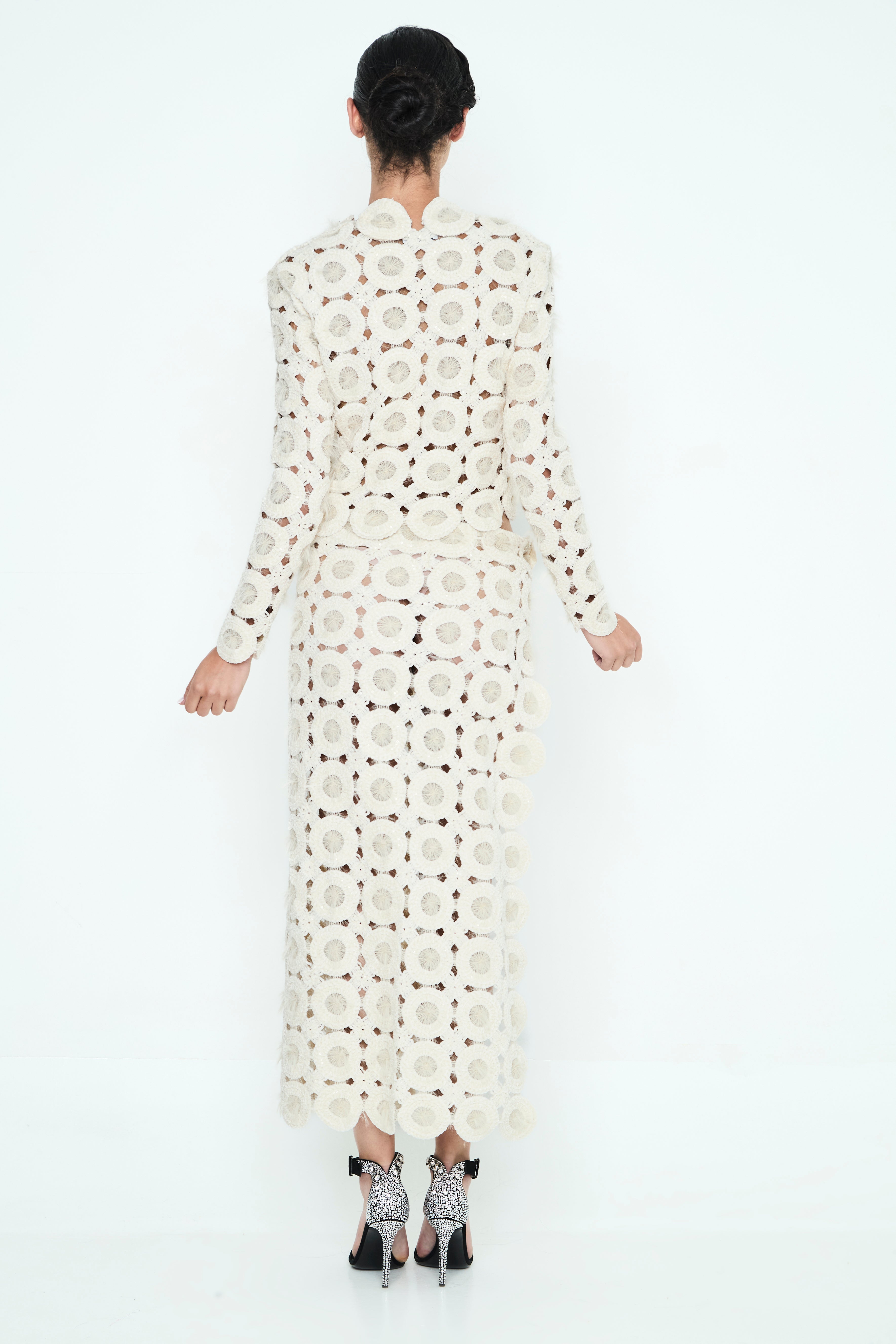 FALDA BLANCA CROCHET