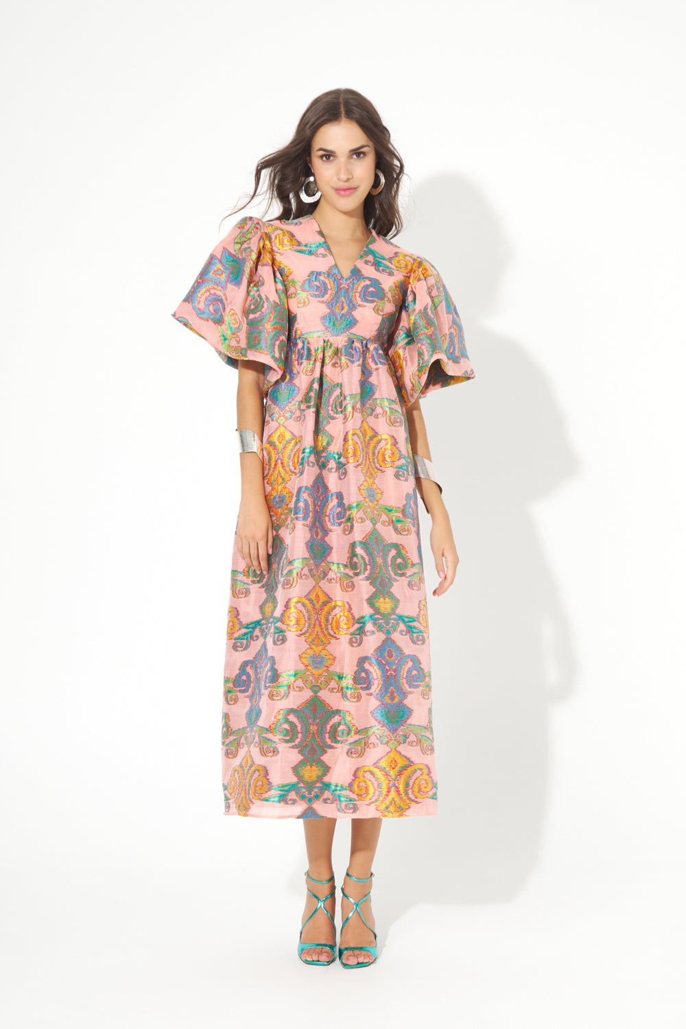 VESTIDO MIDI MANGAS