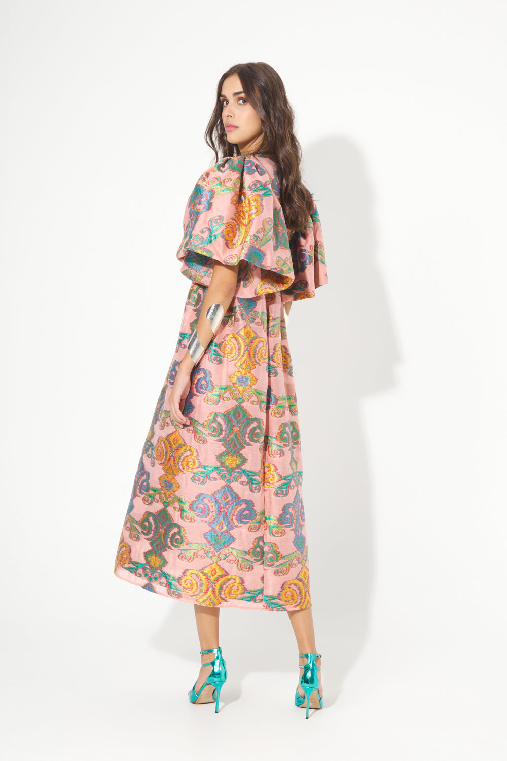 VESTIDO MIDI MANGAS