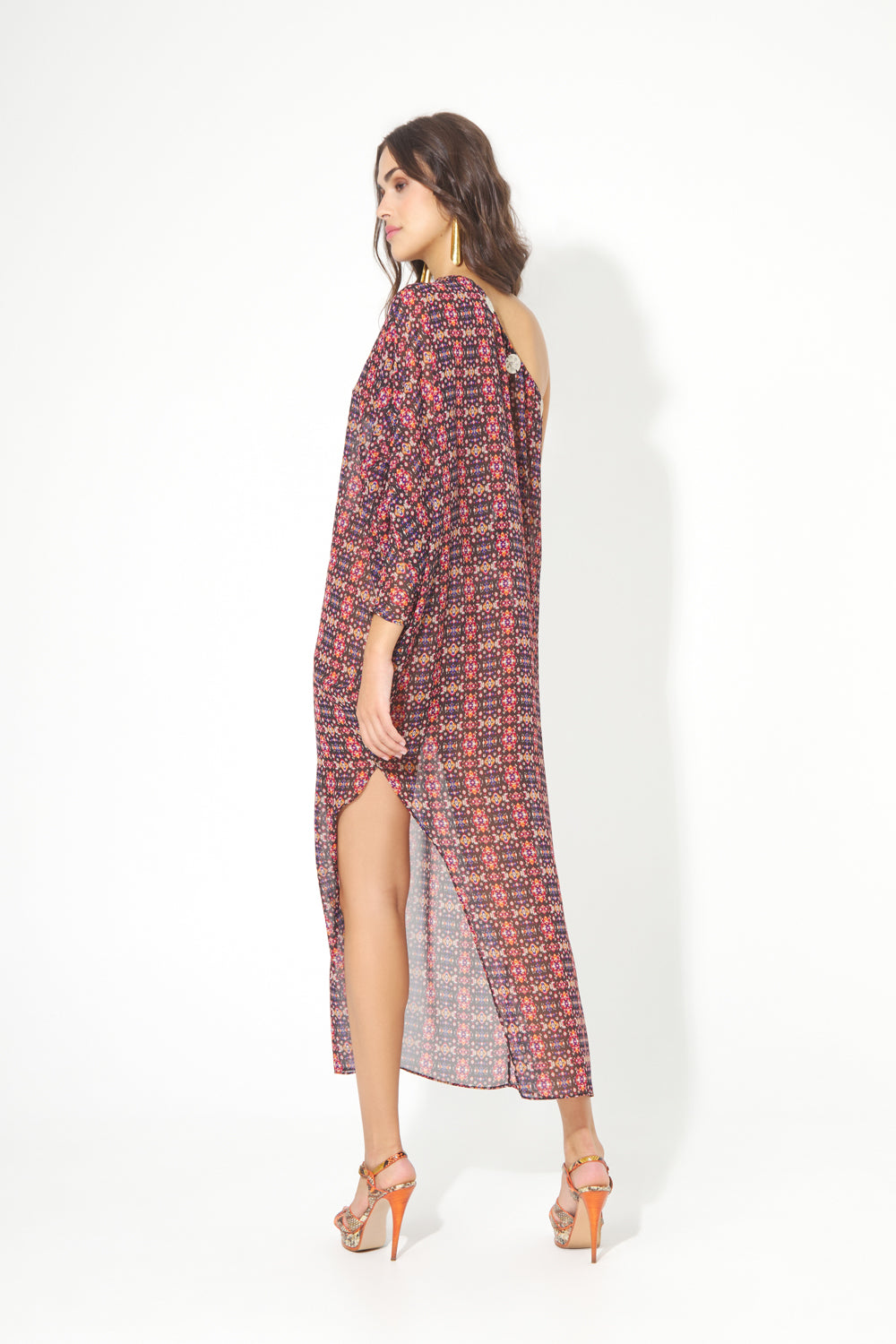 VESTIDO ASIMÉTRICO CHAPAS