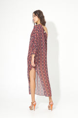 VESTIDO ASIMÉTRICO CHAPAS