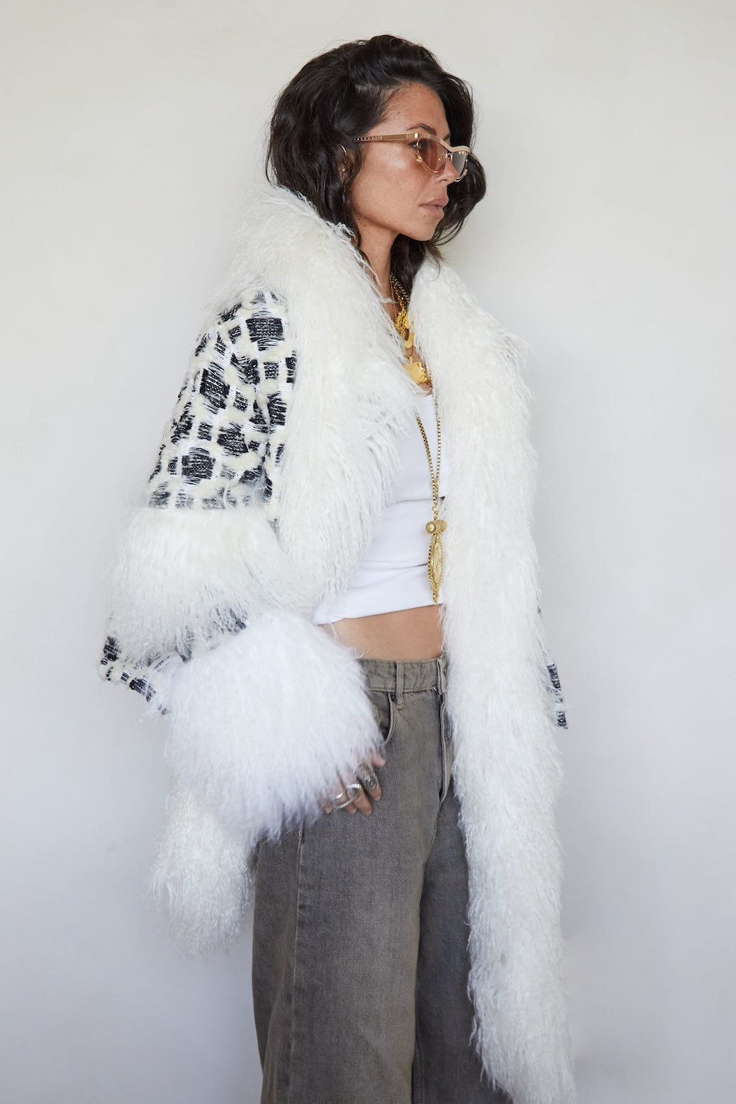 ABRIGO JACQUARD PELO