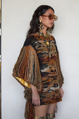 PONCHO JACQUARD FLECOS